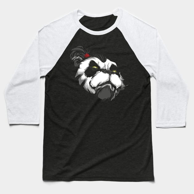 Panda Master Baseball T-Shirt by Malchev